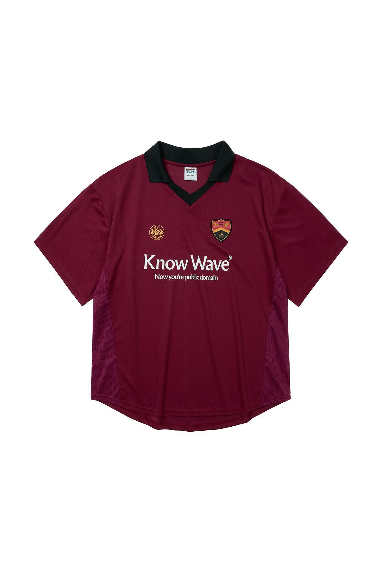 Know Wave Jersey Tee (Burgundy)