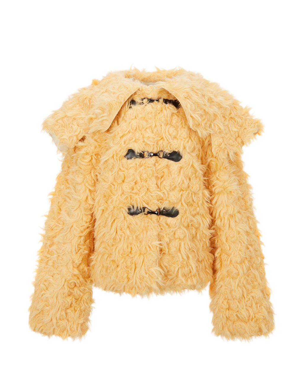 Molliolli Cloud Fur Duffle Jacket (Natural)