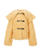 Molliolli Cloud Fur Duffle Jacket (Natural)