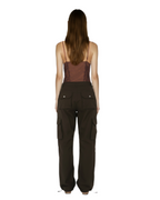 Know Wave Unisex Nylon Puckering Pants (Brown)