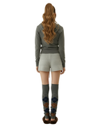 Molliolli YONI Cashmere 100% Zip-Up Hoodie (Thunder)