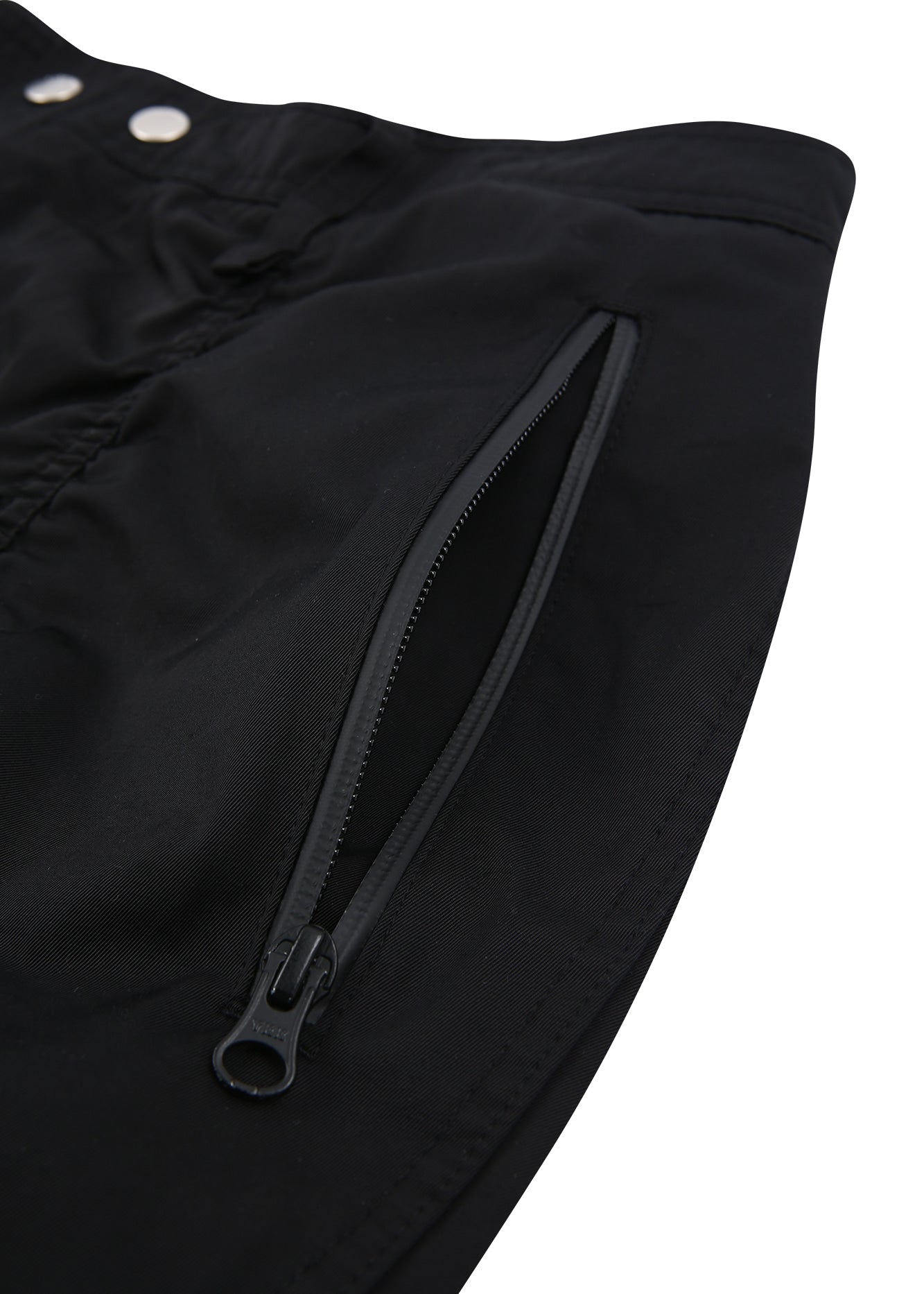 KNOW WAVE UNISEX NYLON PUCKERING PANTS (BLACK)