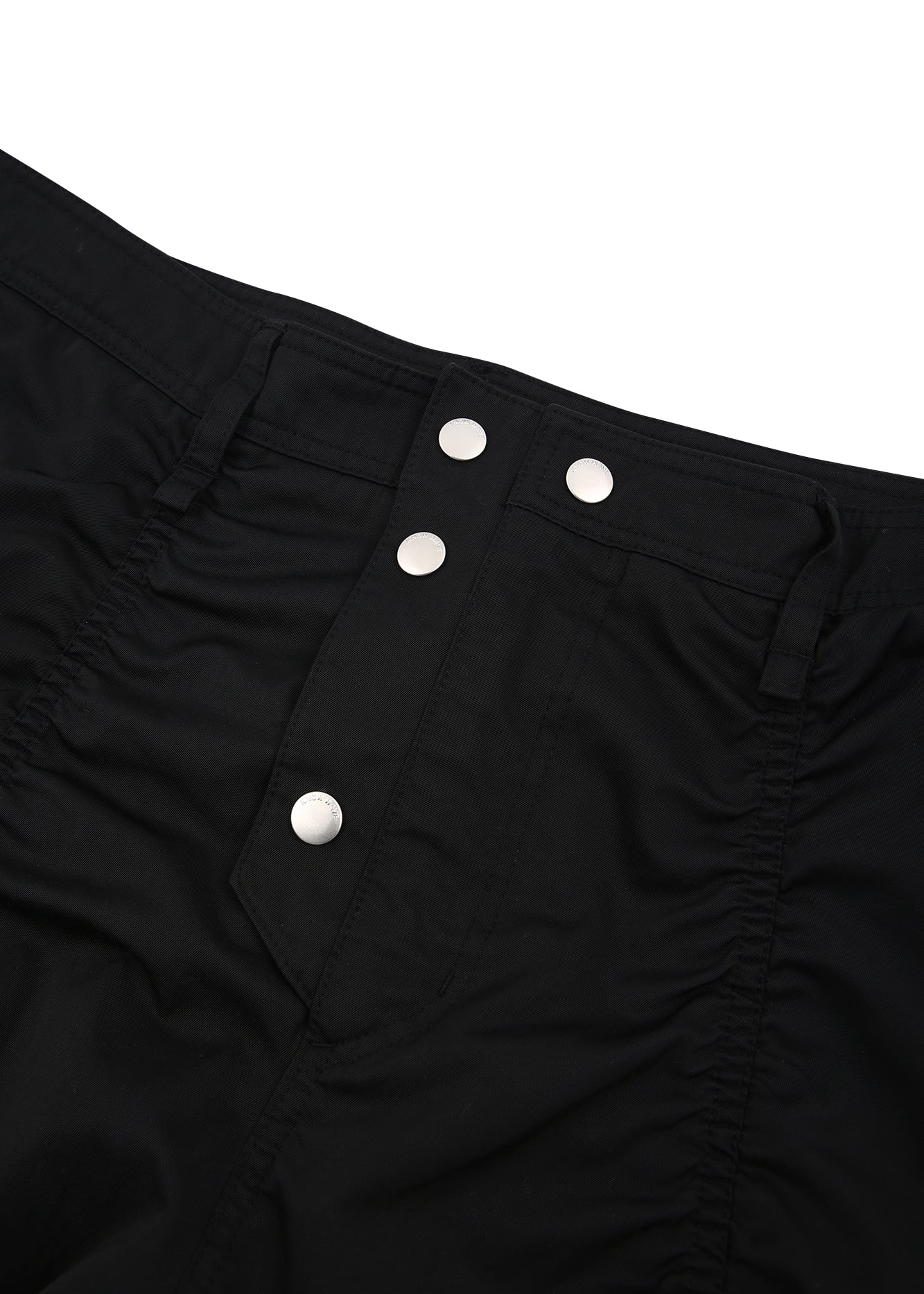 KNOW WAVE UNISEX NYLON PUCKERING PANTS (BLACK)