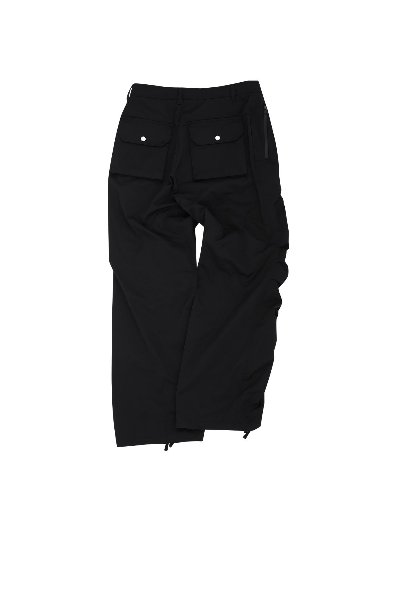 KNOW WAVE UNISEX NYLON PUCKERING PANTS (BLACK)