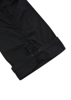 KNOW WAVE UNISEX NYLON PUCKERING PANTS (BLACK)