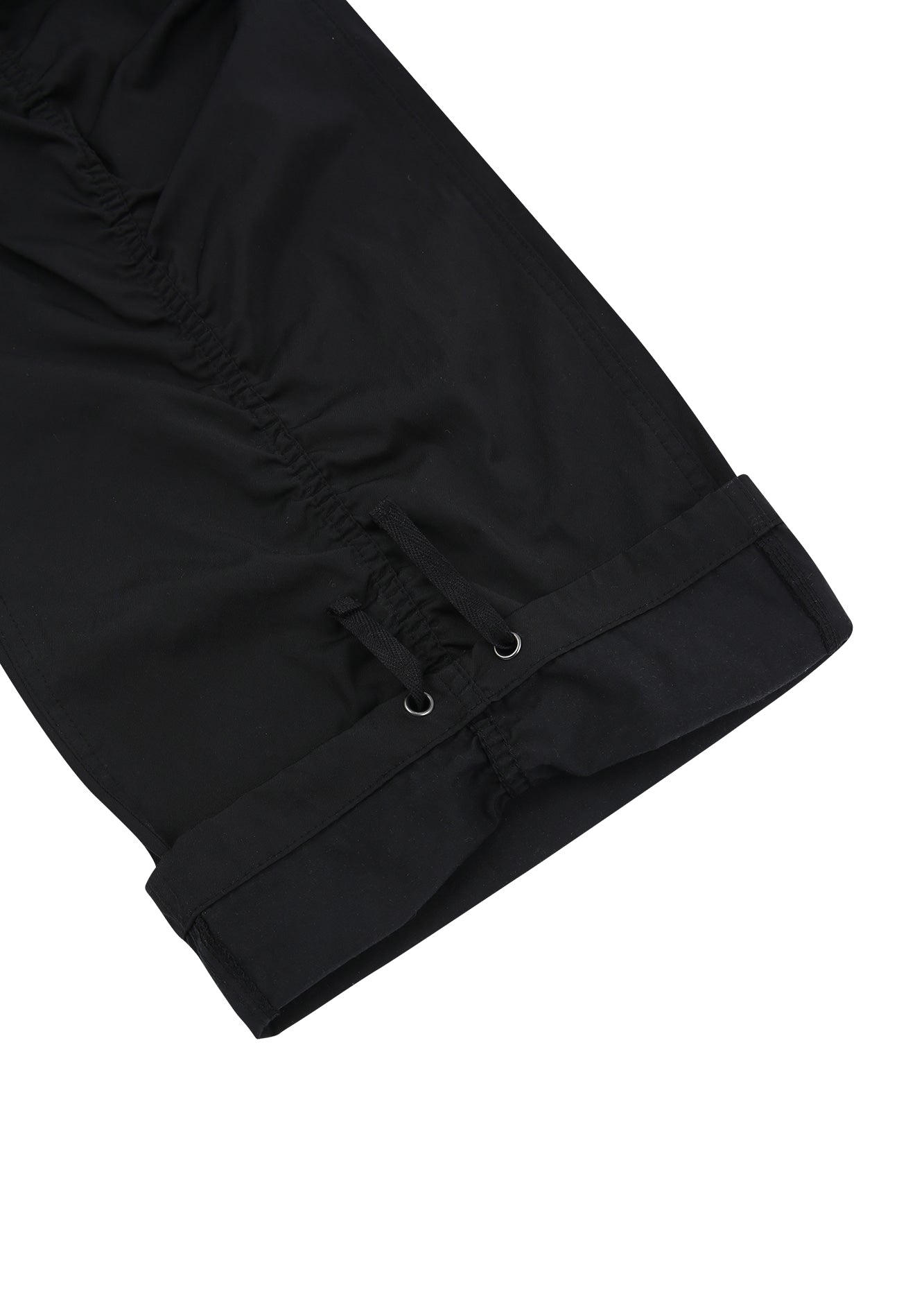KNOW WAVE UNISEX NYLON PUCKERING PANTS (BLACK)